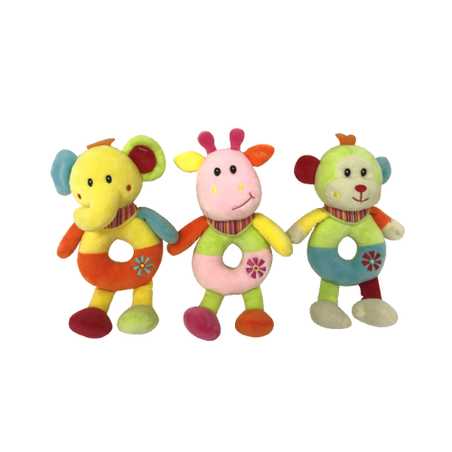 Animal Rattle For Baby Plush Baby Rattle for Sale Factory